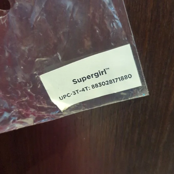 Supergirl 4 Piece Superhero Pink and Silver Kids Costume - Size 3-4T NWT - Picture 2 of 4